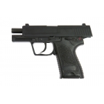USP pistoletas su metalinėmis dalimis, rakinama spyna