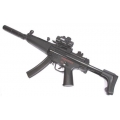 Elektrinis MP5 automatas su 2 dėtuvėm, duslintuvu, kolimatoriumi Elektrinis MP5 automatas su 2 dėtuvėm, duslintuvu, kolimatoriumi