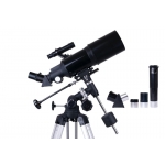 Galingas 80 mm skersmens teleskopas su EQ montuote