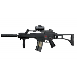 G36C su duslintuvu, kolimatoriumi, rankenėle G36C su duslintuvu, kolimatoriumi, rankenėle